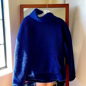 Navy blue Sherpa